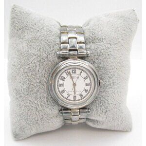 Women Ecclissi 925 Sterling Silver Quartz 27mm Analog Watch (G915) "New Battery"